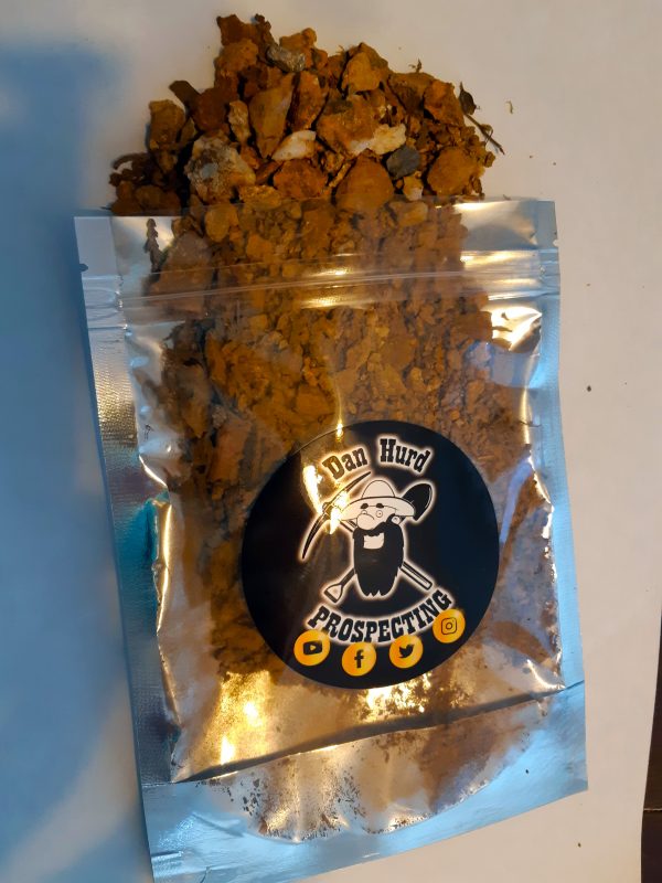 Half pound bag of hard rock paydirt (Blue Chip Mine)