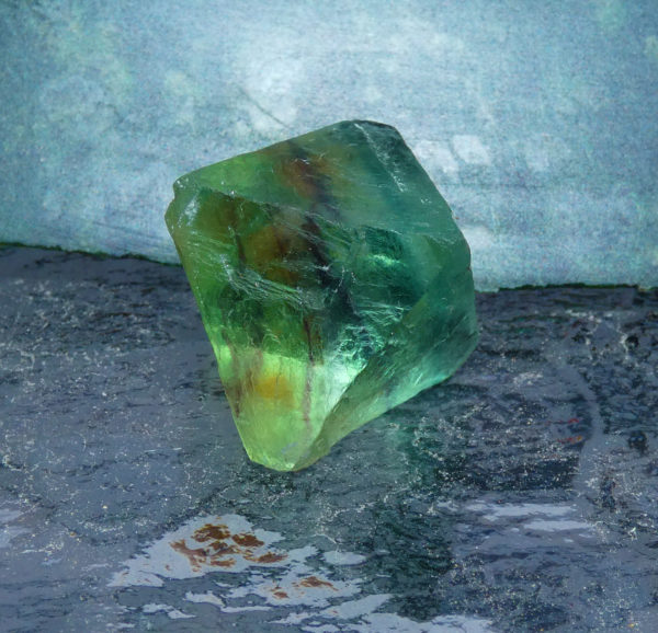 A Fluorite Octahedron Crystal