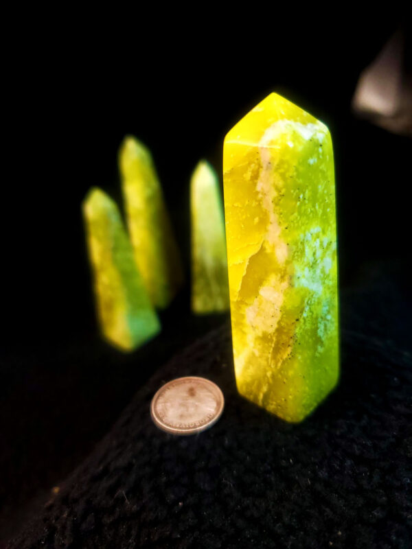 Jade Pillar  yellow serpentine