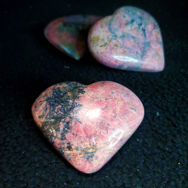 Rhodonite heart