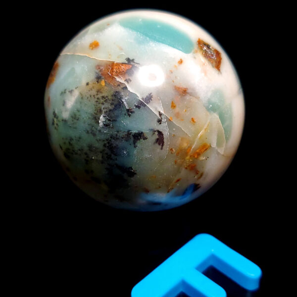 Ocean picture stone sphere F