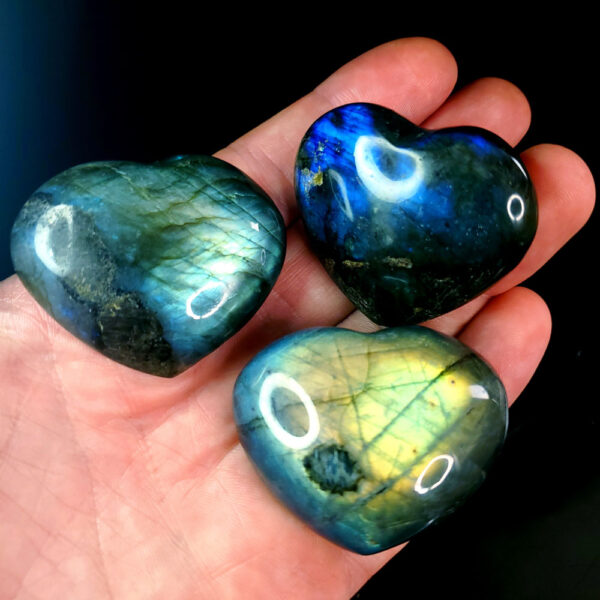 Labradorite Heart