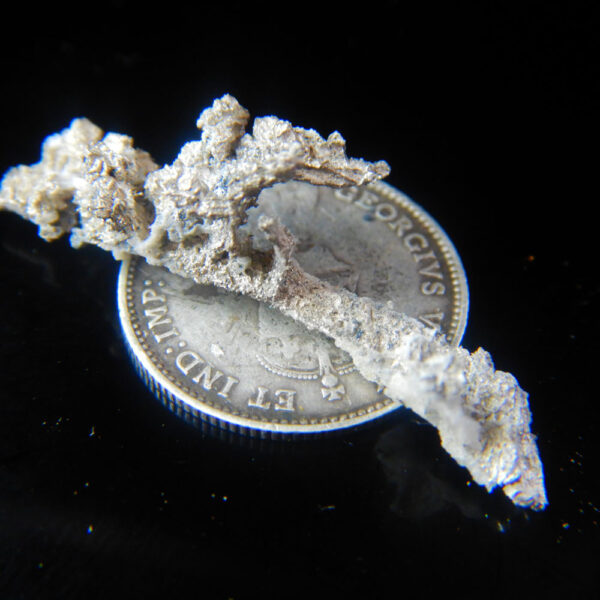 Native Silver Specimen dissolved for calcite - Gem Jar A