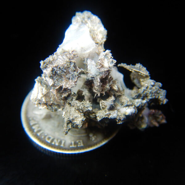 Native Silver Specimen dissolved for calcite - Gem Jar B