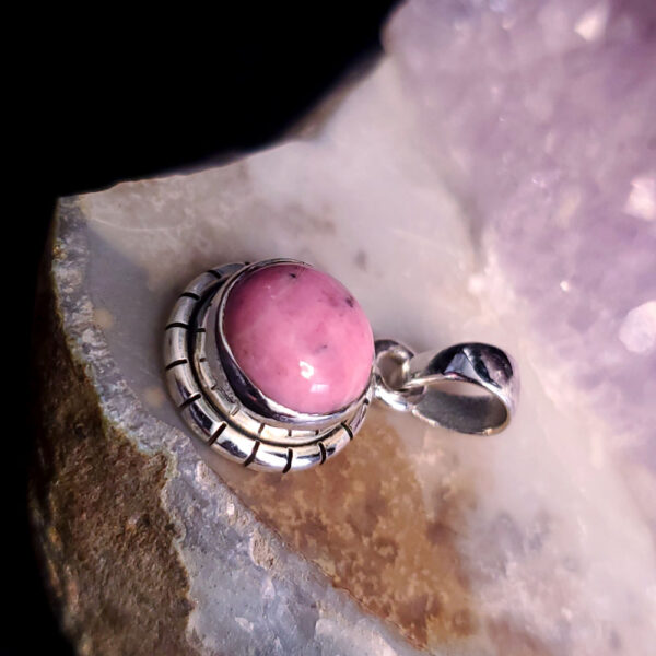 Rhodonite pendant F