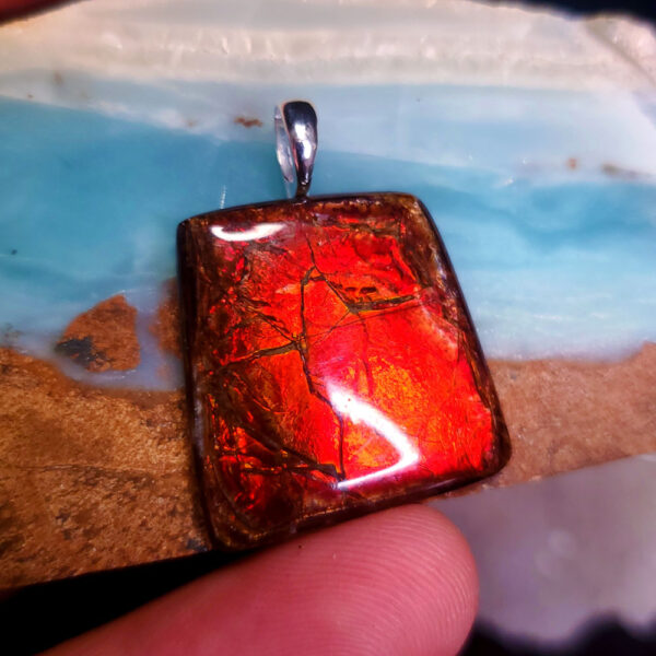 Ammolite Pendant R