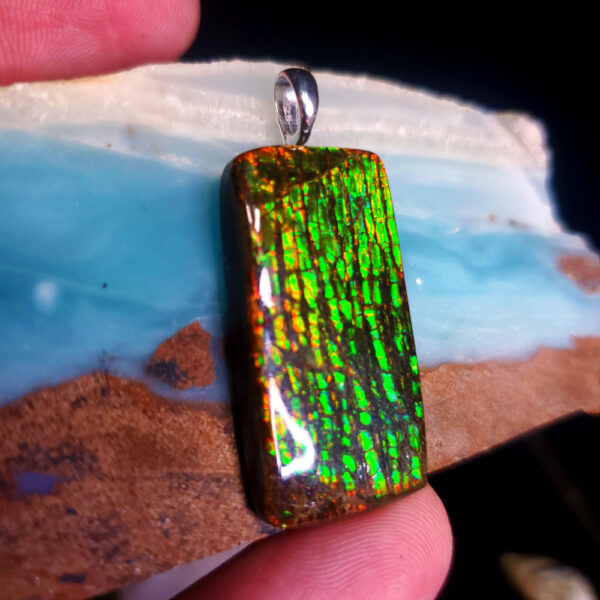 Ammolite Pendant T