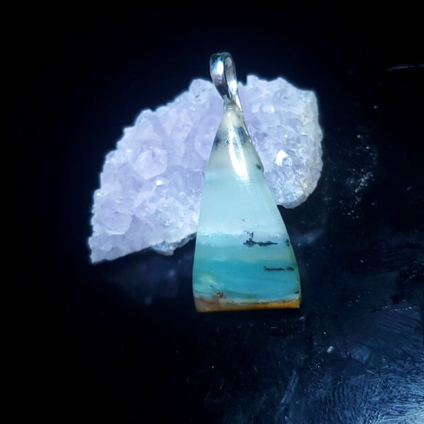 Ocean Picture stone pendant O