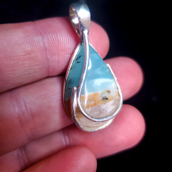 Ocean Picture stone pendant C