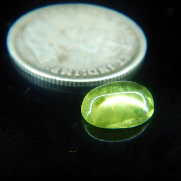 Peridot cabochon small oval