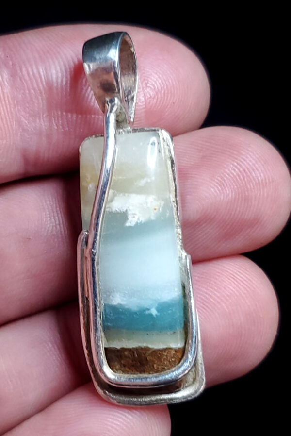 Ocean Picture stone pendant X