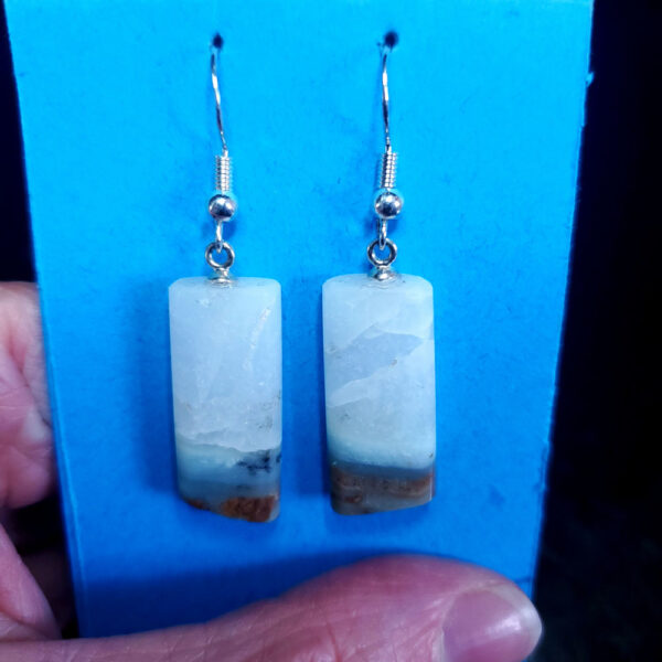 Ocean Picture stone earring set G