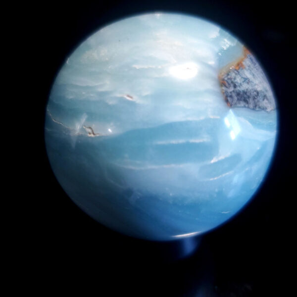 Ocean picture stone sphere small A