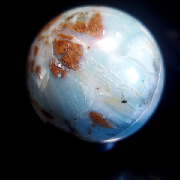 Ocean picture stone sphere B