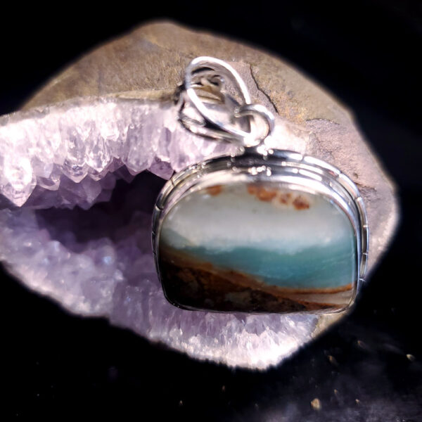 Ocean Picture stone pendant W