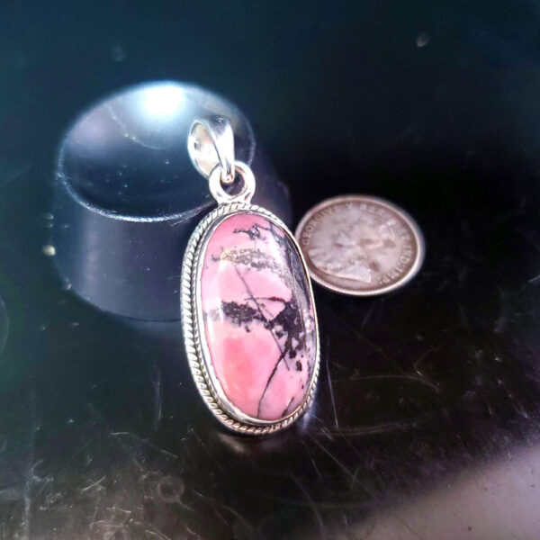 Rhodonite pendant C