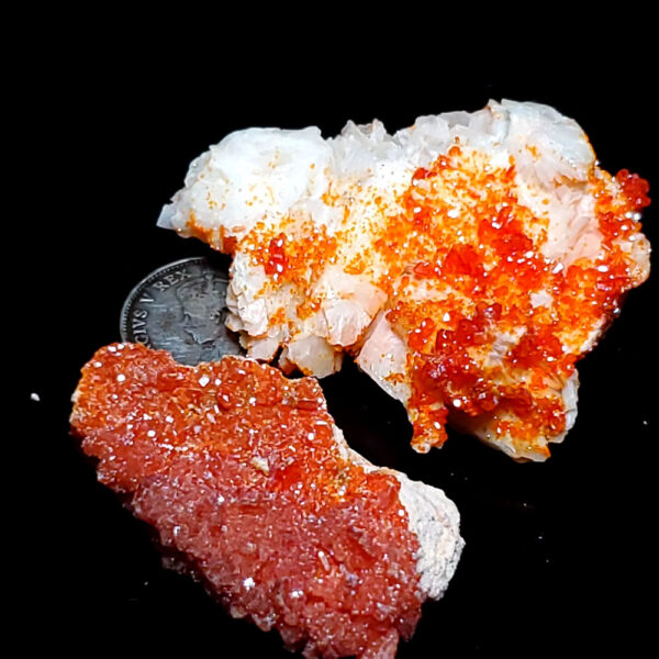 Vanadinite specimens lot of two 24g