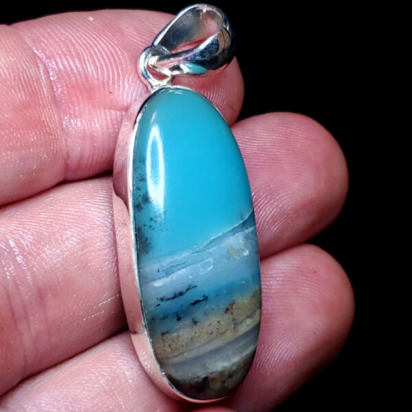 Ocean Picture stone pendant M