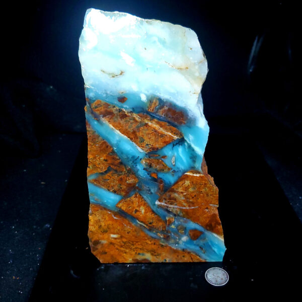 Ocean picture stone - large E Dayna Blue