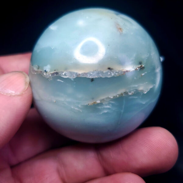 Ocean picture stone sphere A