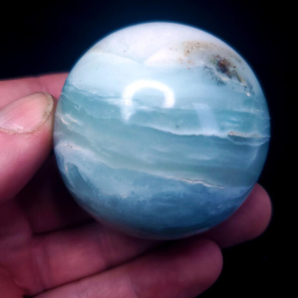 Ocean picture stone sphere H