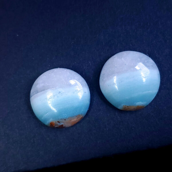 Ocean Picture stone earring set E