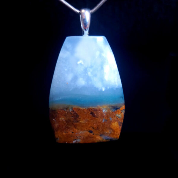 Dan's Pick - Ocean Picture stone pendant