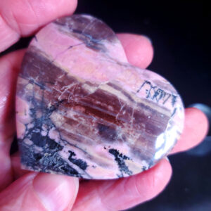 Rhodonite heart A