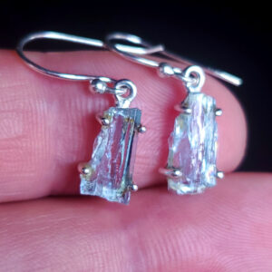 Aquamarine crystal earring set B