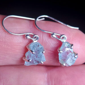 Aquamarine crystal earring set C