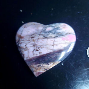 Rhodonite heart C