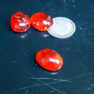 Garnet cabochon large oval