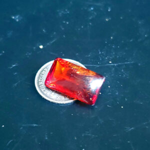 Garnet cabochon large rectangle