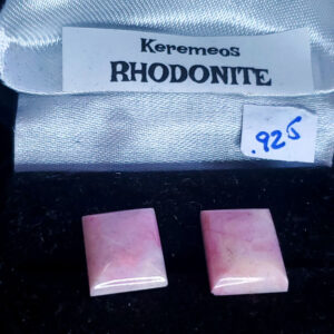 Rhodonite earring set A