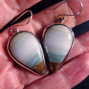 Ocean Picture stone earring set G