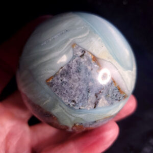 Ocean picture stone sphere C