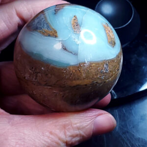 Ocean picture stone sphere D