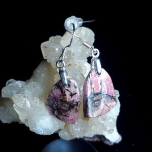Rhodonite earring set B
