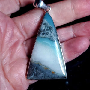 Ocean Picture stone pendant Z