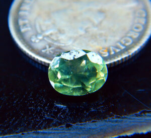 Montana sapphire facetted L $210/ct