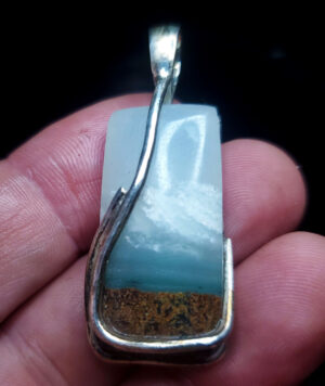 Dan's Pick - Ocean Picture stone pendant