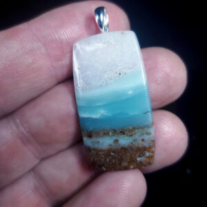 Ocean Picture stone pendant G
