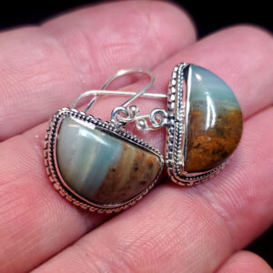 Ocean Picture stone earring set C