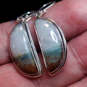 Ocean Picture stone earring set M