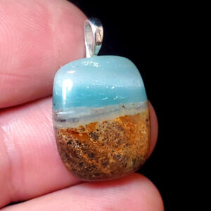 Ocean Picture stone pendant F