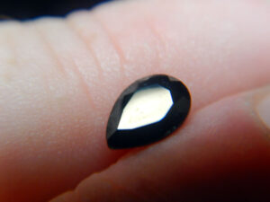 Facetted Black Spinel Gemstone K
