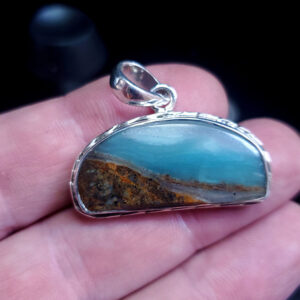 Ocean Picture stone pendant D