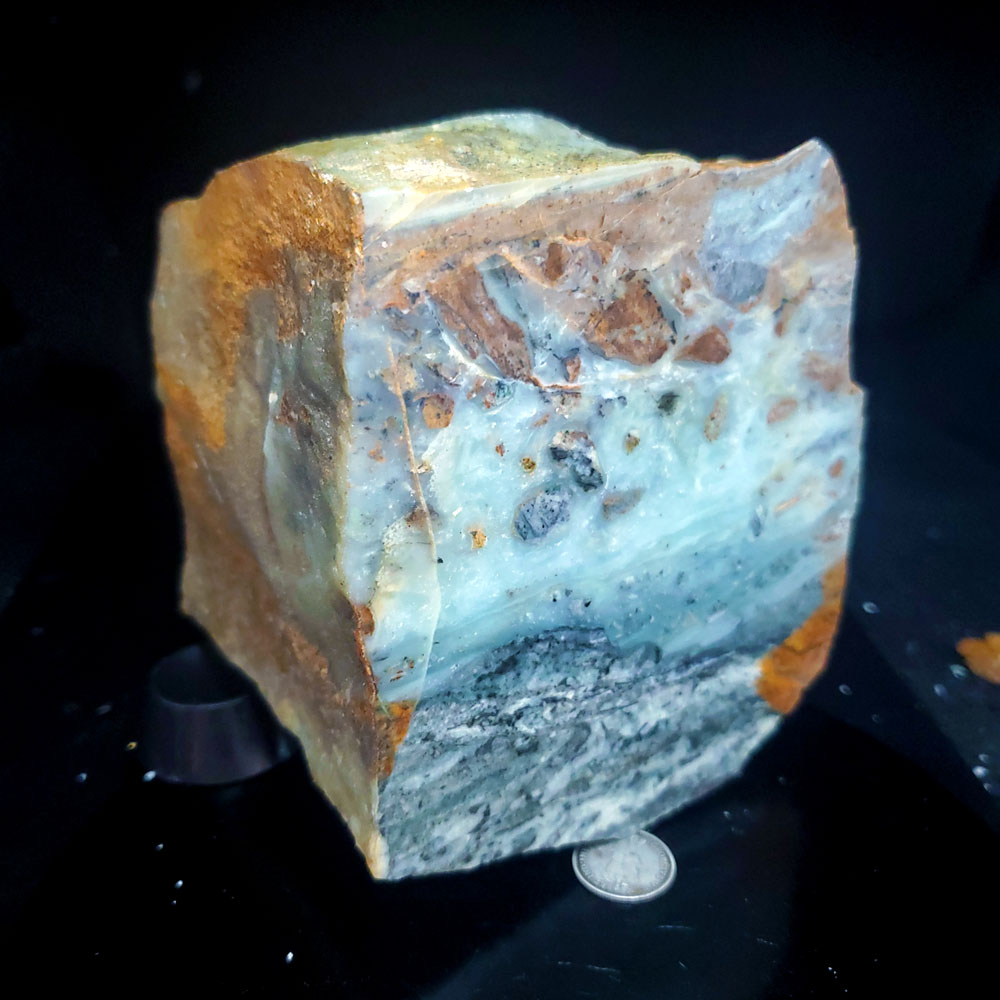 Ocean picture stone - Sphere Blank C (3")