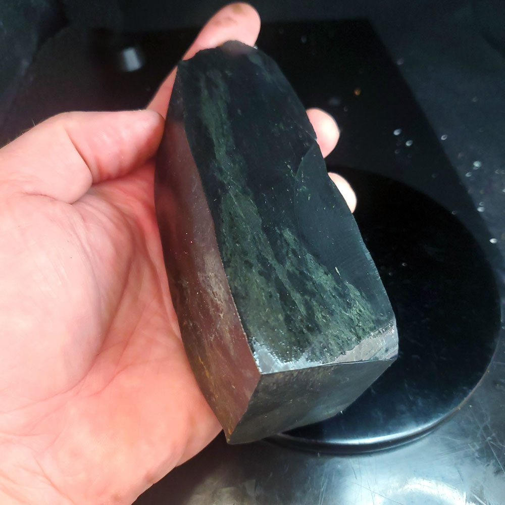 Black Nephrite (Black Jade) - L