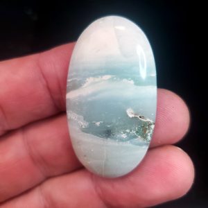 Ocean picture stone cabochon L